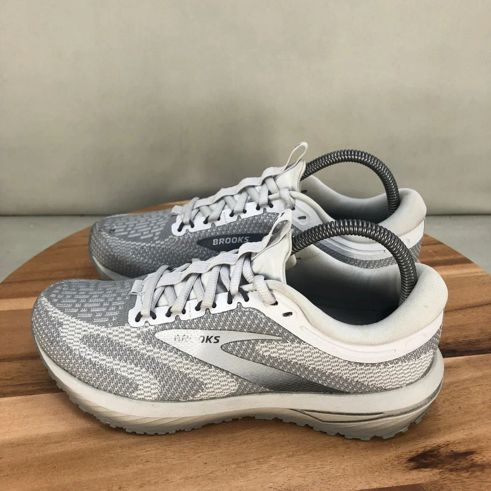 Brooks Revel 7 Womens Running Shoes Gray White 1204241B036 Size 8.5 Medium B - Picture 4 of 8